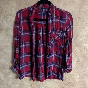 Plaid shirt | red